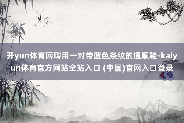 开yun体育网聘用一对带蓝色条纹的通顺鞋-kaiyun体育官方网站全站入口 (中国)官网入口登录