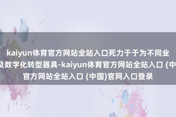 kaiyun体育官方网站全站入口死力于于为不同业业提供手艺补助及数字化转型器具-kaiyun体育官方网站全站入口 (中国)官网入口登录